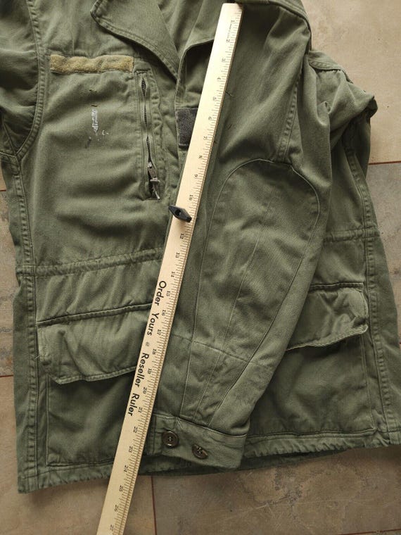 Vintage 1960s French Army M-64 Military Field Jacket Sadivoc