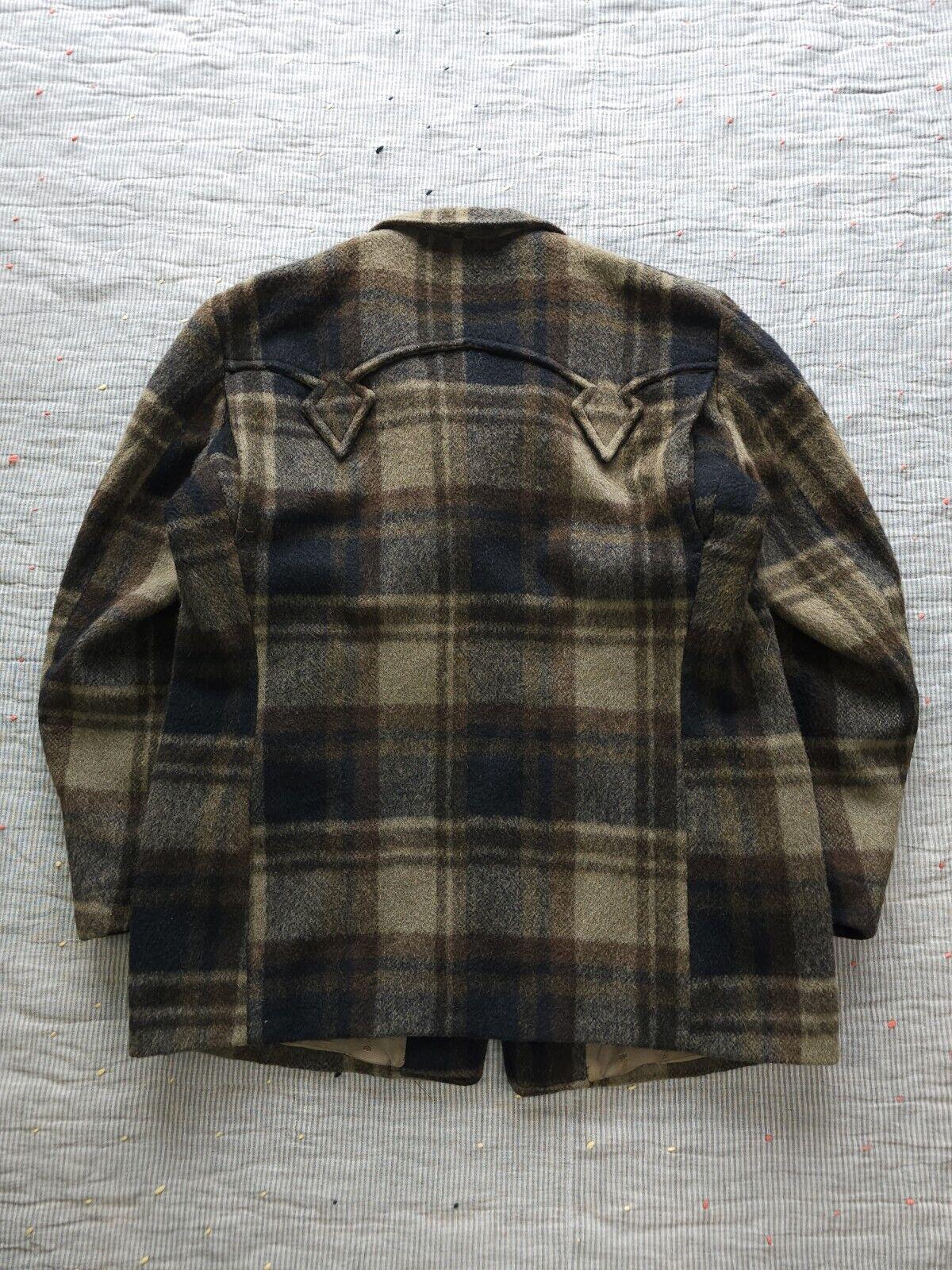 Vintage 1950s Allen MFG Co. Westernwear Plaid Wool Jacket