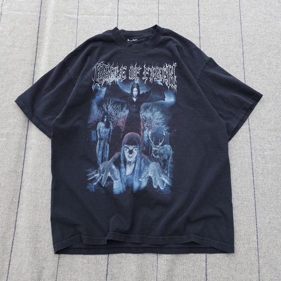 Vintage Cradle of Filth 2001 T-shirt Blighting States of America L
