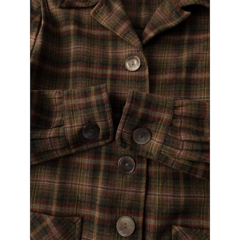 Vintage 1950er Jahre Pendleton Wolle karierte 49er Jacke Damen Rockabilly Classic L Bild 8