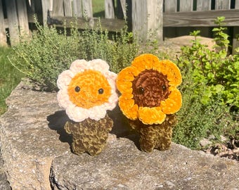 Crochet Flower Buddy Stuffed Animal