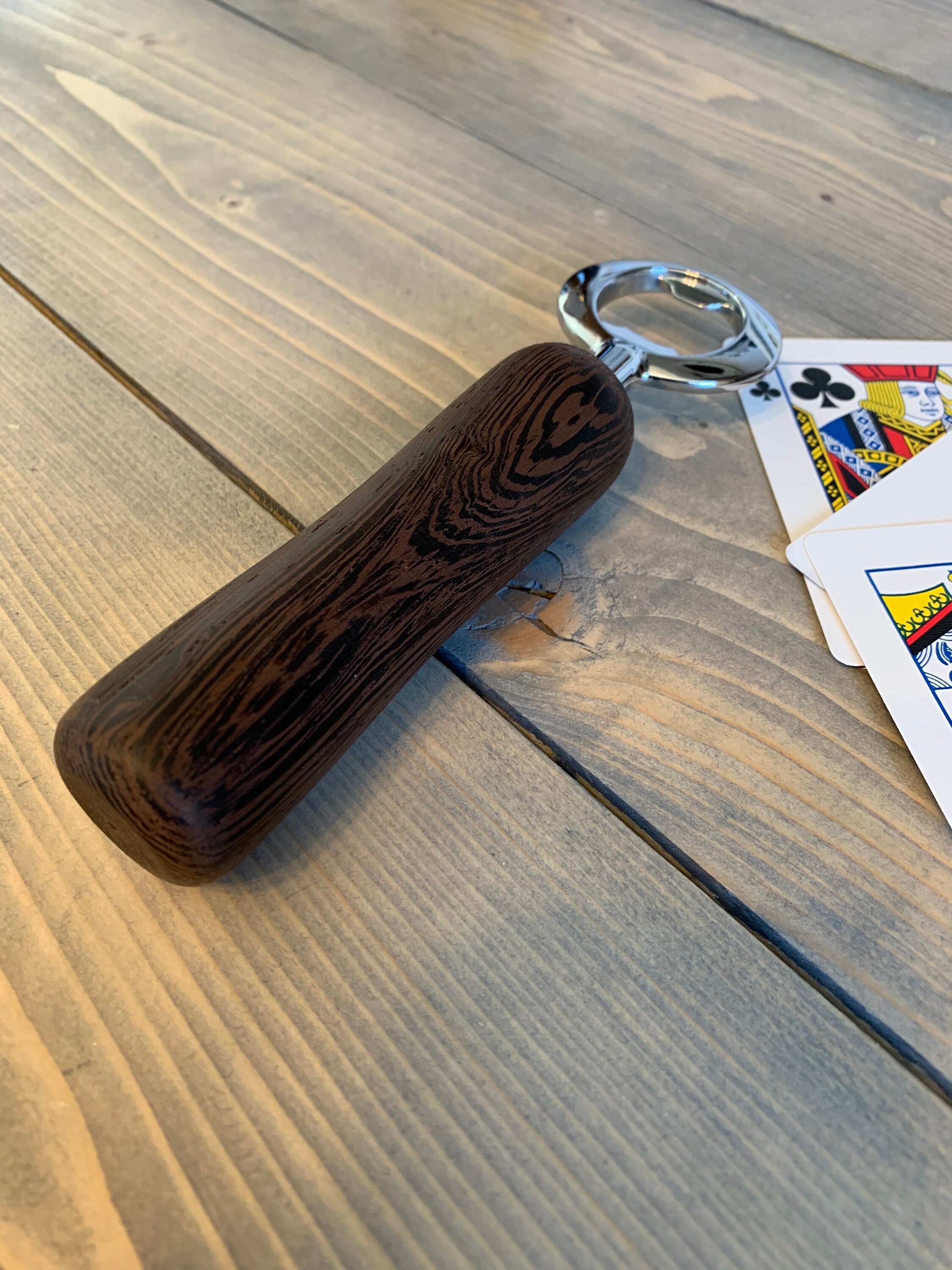 Chrome bottle opener Wenge rare exotic wood Fancy bottle Etsy