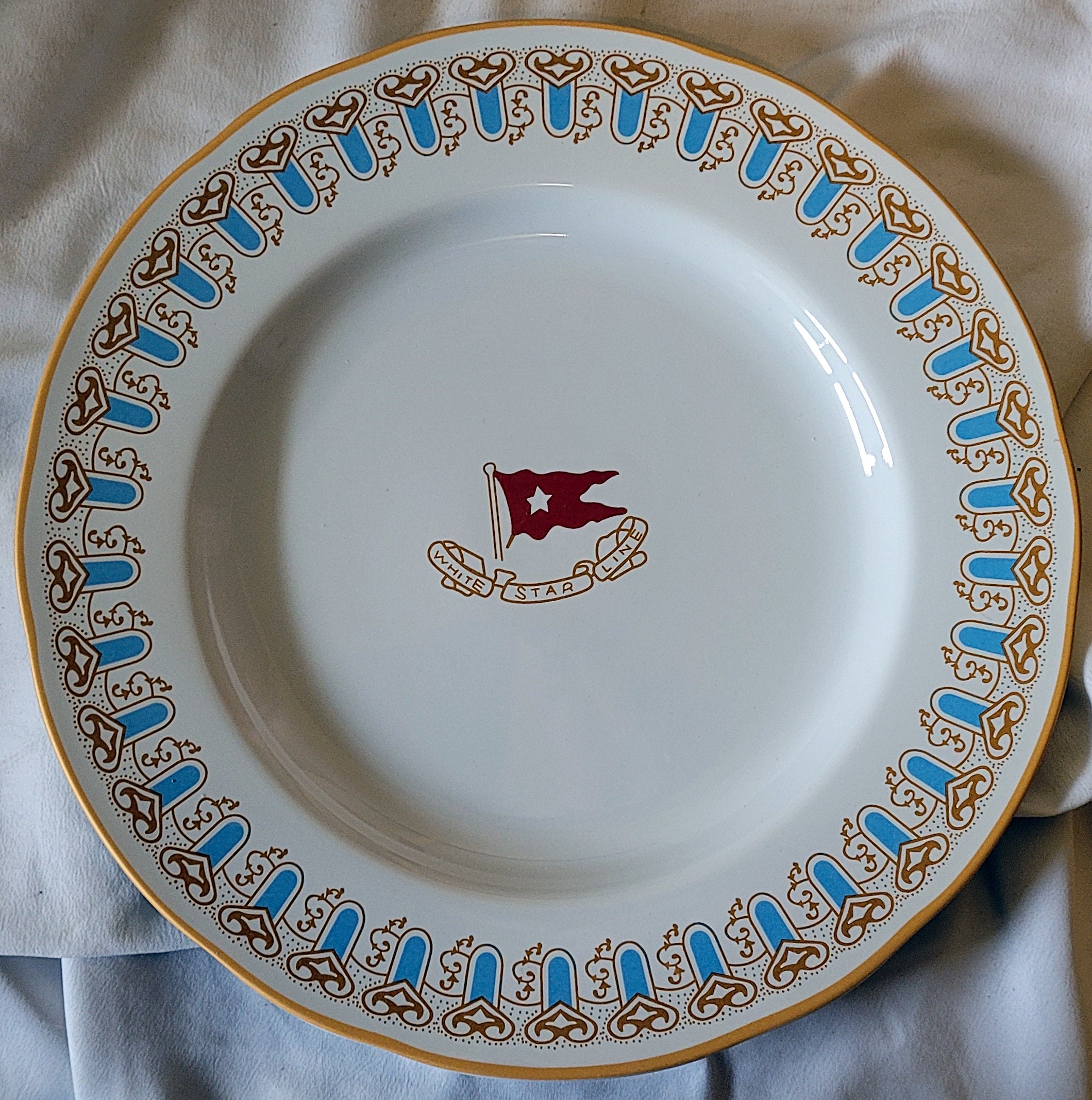 RMS Titanic 1st Class Wisteria Dinner Plate Authentic Replica Etsy