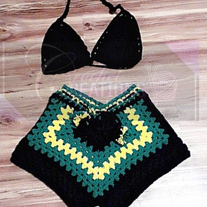 Granny square shorts/Granny square stitch/ Handmade shorts