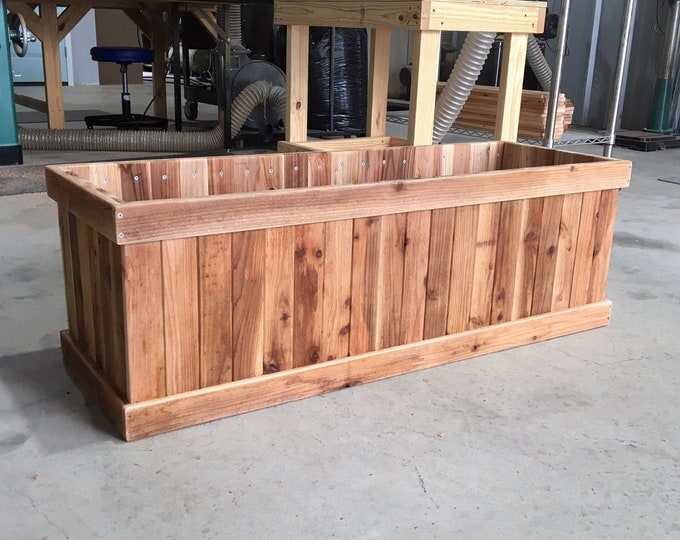 Cedar Planter box, cedar planter, planter box, patio planter, garden box, outdoor garden box, flower box, window planter, storage box