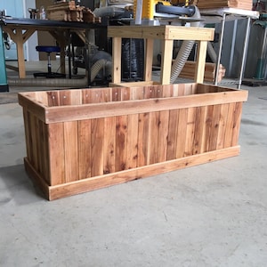 Cedar Planter box, cedar planter, planter box, patio planter, garden box, outdoor garden box, flower box, window planter, storage box