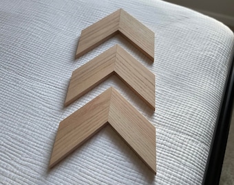 Wood Chevron Set of 3, Arrow Wall Art Set of 3, 3 Piece Chevron Arrow Hanging Wall Decor, DIY Hanging Arrow, Hanging Wood Arrow