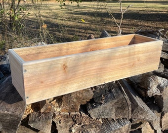 Cedar Planter Box, Window Box, Cedar Window Box, Planter for Railing, Flower Box, Planter for Ledge, Window Planter Box