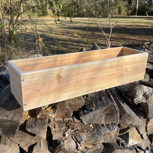 Cedar Planter Box, Window Box, Cedar Window Box, Planter for Railing, Flower Box, Planter for Ledge, Window Planter Box