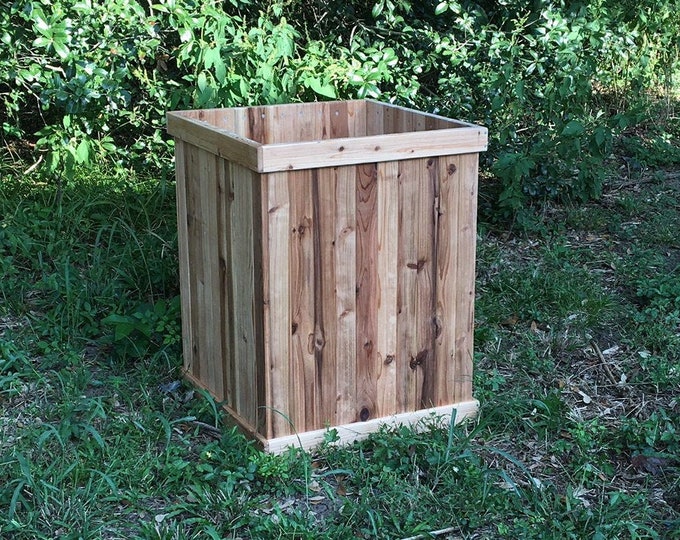 Cedar Planter Box, Large Square Planter Box, Raised Planter, Outdoor Planter, Indoor Planter, Planter for Tree, Garden Bed