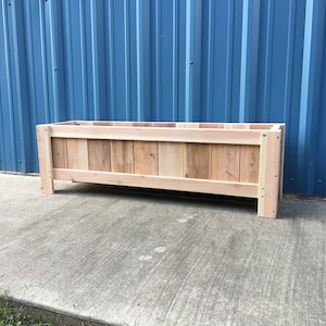 Elevated Cedar Planter Box with Legs