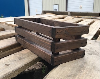 Handmade Cedar Planter Box: Rustic Wedding Table Centerpiece