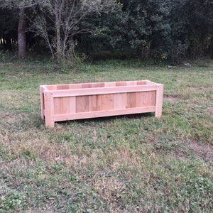 Cedar Planter Box, Elevated Garden Box, Raised Cedar Planter Box, Raised Outdoor Garden Bed, Indoor Planter Box image 5