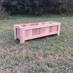 Cedar Planter Box, Elevated Garden Box, Raised Cedar Planter Box, Raised Outdoor Garden Bed, Indoor Planter Box image 3