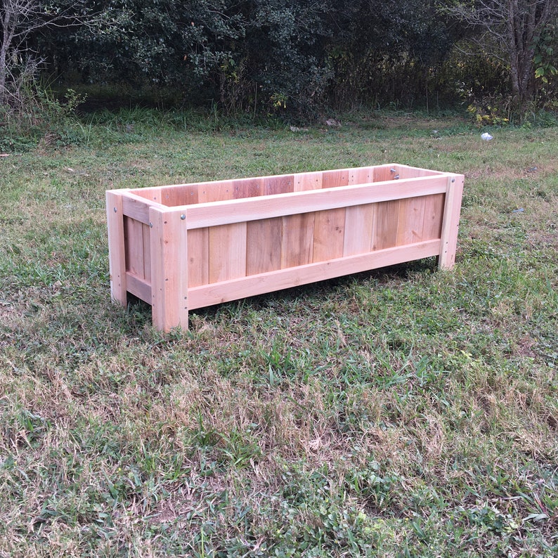 Cedar Planter Box, Elevated Garden Box, Raised Cedar Planter Box, Raised Outdoor Garden Bed, Indoor Planter Box image 3