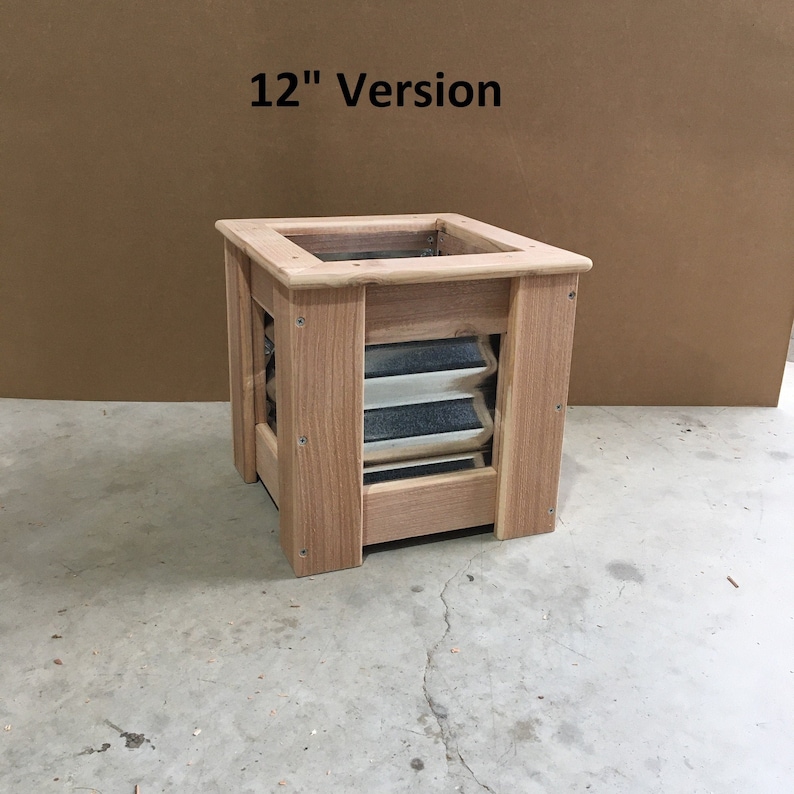 Cedar Planter Box Planter Box Square Planter Outdoor Etsy