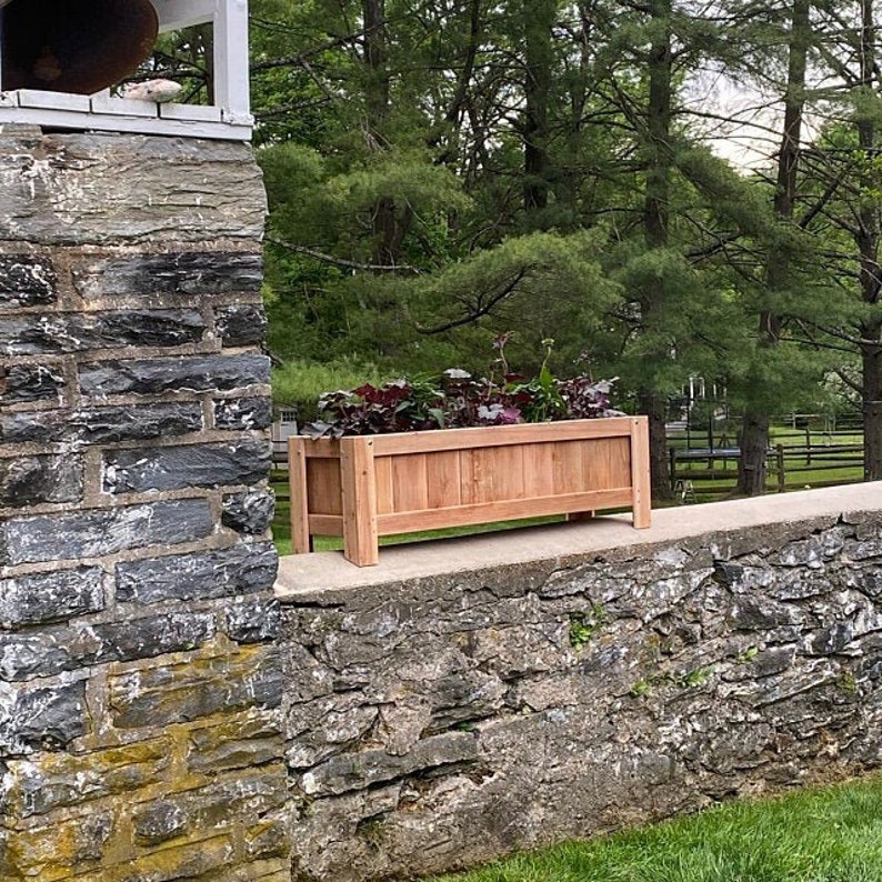 Raised Cedar Planter Box with Legs