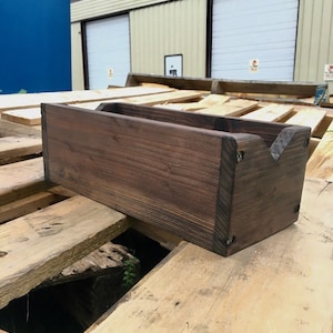 Handmade Cedar Planter Box: Rustic Farmhouse Wedding Centerpiece