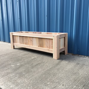 Cedar Planter Box, Elevated Garden Box, Raised Cedar Planter Box, Raised Outdoor Garden Bed, Indoor Planter Box image 4