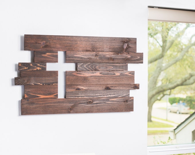Wood Cross Wall Art, Wooden Hanging Wall Cross Decor, Rustic Cross Wall Hanging, Pallet Cross Home Decor, Oversized Large Cross Wall Art