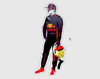 Formula 1 Max Verstappen Red Bull Motorsport Driver Sticker