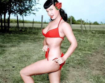 Bettie Page Naked - Etsy
