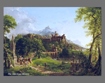 1601 - The Departure by Thomas Cole - Giclee Fine Art Print