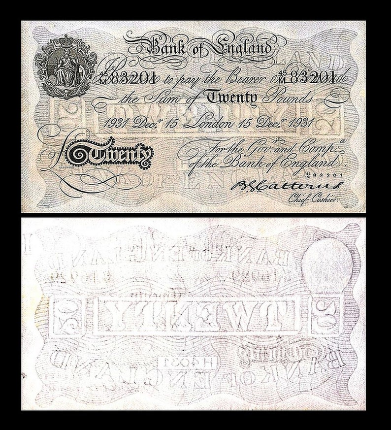 Issue 1929-1934 Britannia 5 50 Pounds reproduction 20 5 old banknotes 10 10