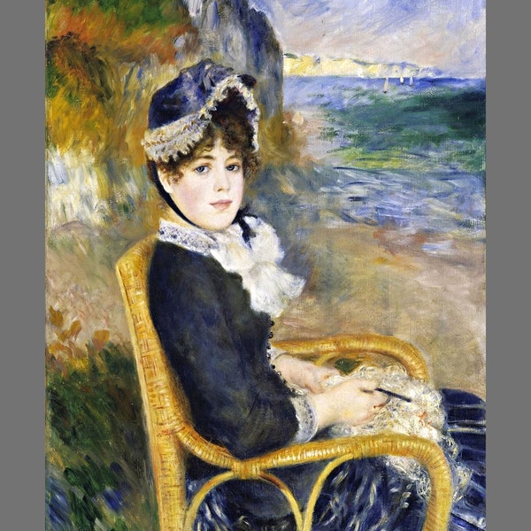 1657 - By the Seashore by Auguste Renoir - Giclee Fine Art Print