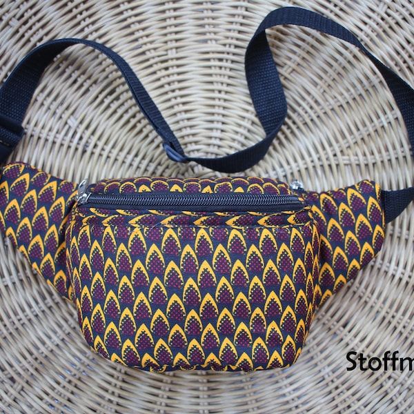 Bauchtasche in tollen Wax Print Stoffen