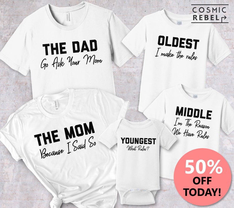 Funny Matching Family TShirts Cute Family Tee Kids Etsy