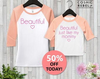 Besties Baseball Tee  | Cute Mommy & daughter | Kids Toddler Raglan T Shirt | Mother Daughter Outfits | Mother's Day Gift