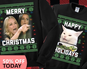 SALE TODAY: Ugly Christmas Sweater Party | Meme Christmas Sweater | Funny Christmas Sweatshirt | Christmas Sweater Party | Unisex Sweatshirt