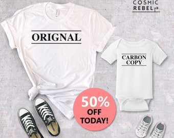 Original Carbon Copy Matching Tee  | Mom and Baby | Baby Bodysuit | Mother's Day Gift | Mother's Day Kids | Mommy and Me Shirts