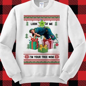 Raygun Look At Me Ugly Christmas Sweater Party Sweatshirt, Funny Christmas Sweater, Funny Christmas Sweatshirt, Christmas Sweater Party