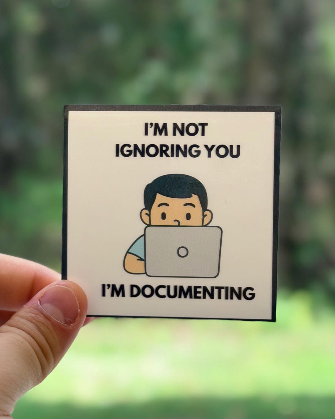 I'm Not Ignoring You I'm Documenting Sticker - Etsy