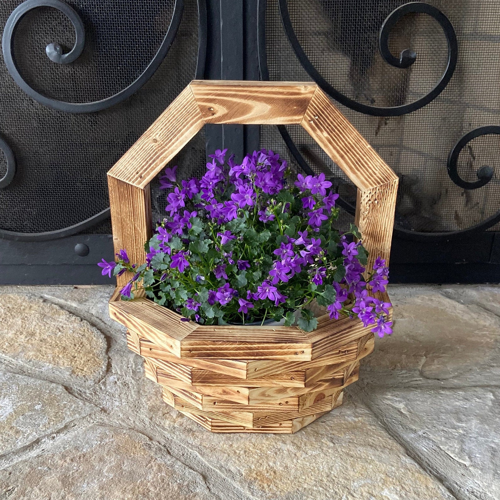 Amish Basket 12x12x15 With Handle Etsy