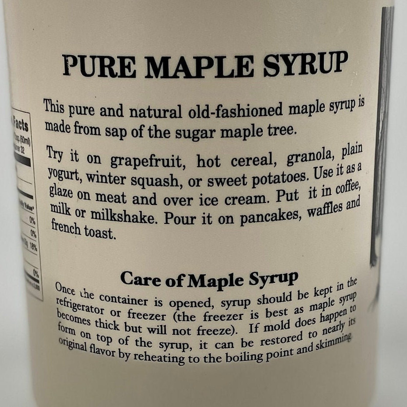 Amish Maple Syrup 1/2 Gal. Etsy