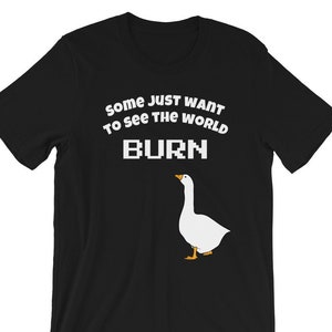 Goose Short-Sleeve Unisex T-Shirt Expressive Goose funny Quote Graphic Tee Shirt