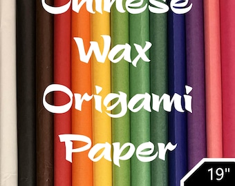 Chinese Wax Tissue Origami Paper ("Baby Paper") - 18 inch / 45 cm