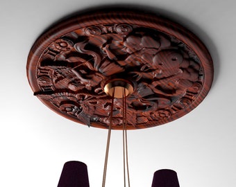 Round Ceiling Rose Etsy