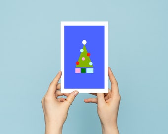 Printable Christmas wall art  - Minimalist Christmas Tree, 8.5 x 11
