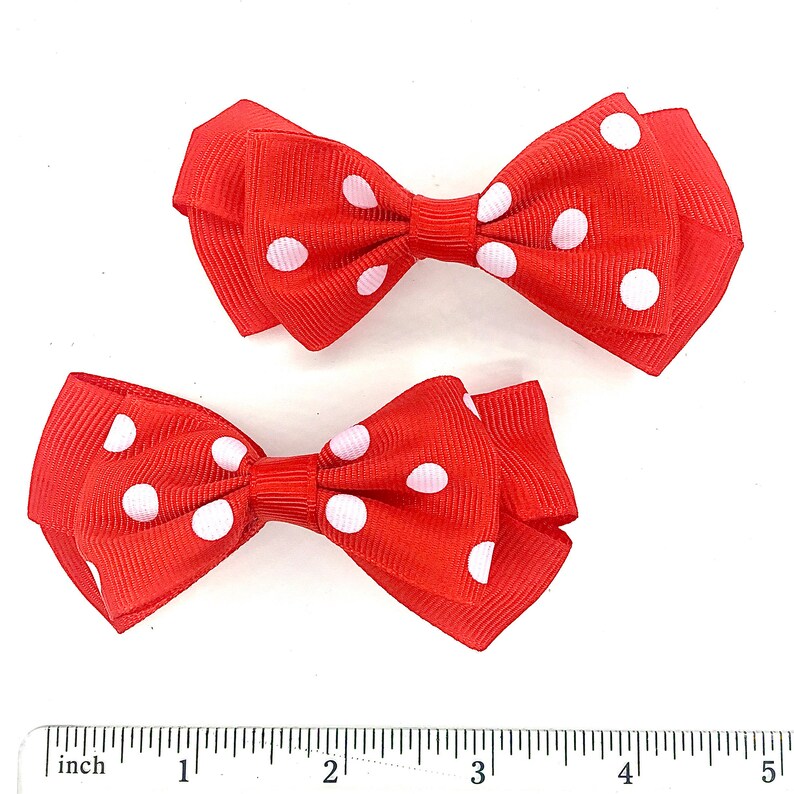 Shopmyhairbows One dollar 2.99 shipping entire order Polka dot twin pack
