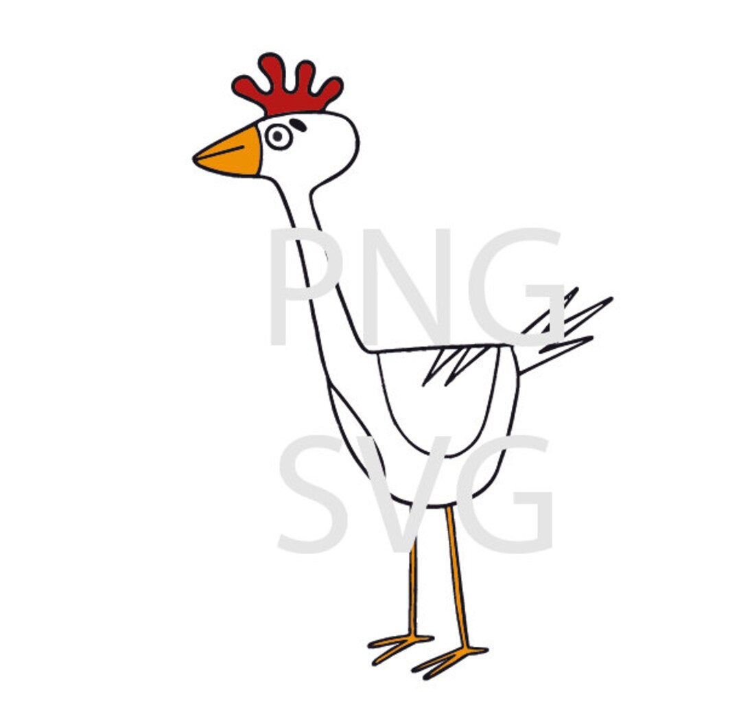 Chicken Svg Png Digital Download Files Farm Animal Clip Art - Etsy