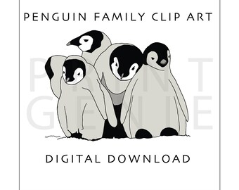 Simpatico design di pinguino in formato PNG, grafica di pinguino per maglietta, download digitale, SeaLife Sublimation