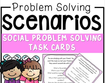 Télécharger l'orthophonie : Scénarios de résolution de problèmes sociaux - Compétences essentielles en matière d'amitié (cartes de tâches imprimables)
