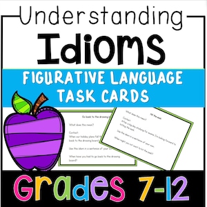 Download de terapia da fala: Cartões de tarefas de atividades idiomáticas - Habilidades sociais para ensino fundamental e médio