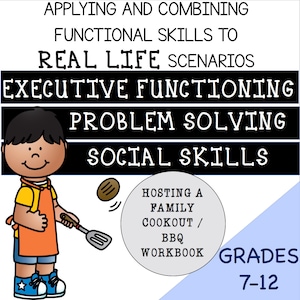 Speech Therapy Download: Executive Functioning, Problem Solving Scenarios and Social Skills for Teens (Printable worksheets)