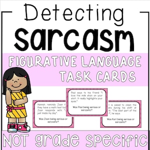 Téléchargement d'orthophonie : Détecter le sarcasme - Cartes de travail sur le langage figuratif - Cartes de compétences sociales