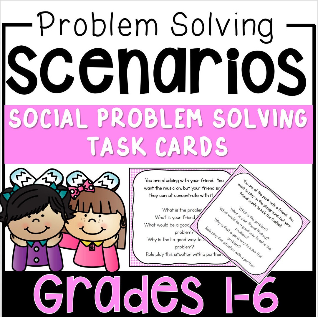 Speech Therapy Download: Social Problem Solving Scenarios - Essential Friendship Skills (printable Task Cards) - Etsy speech-therapy-download-social-problem-solving-scenarios-essential-friendship-skills-printable-task-cards-etsy